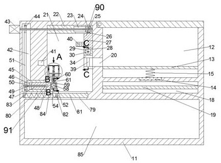 Snake venom collecting device based on mechanical arm clamping