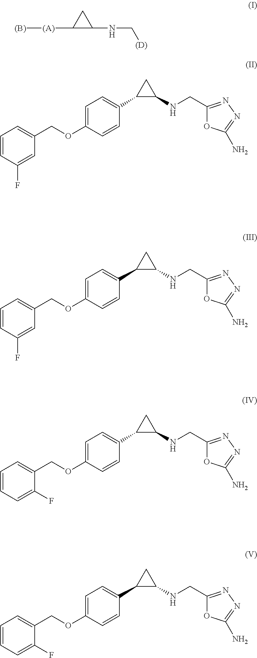 Arylcyclopropylamine based demethylase inhibitors of LSD1 and their medical use