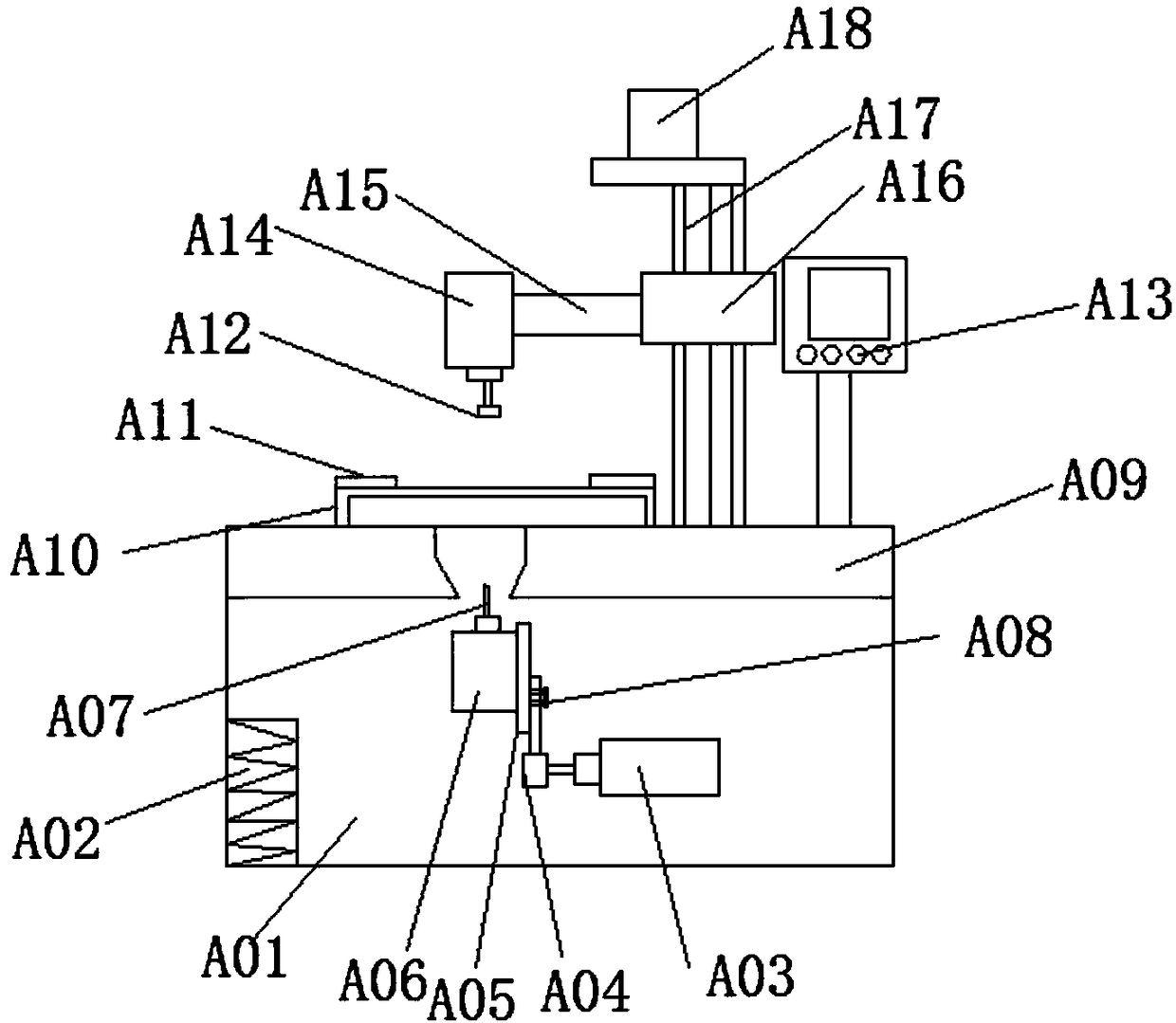 Punching device for printing and bookbinding of printed matter