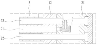 Intelligent sound box acoustic injection molding insert feeding and product taking integrated jig