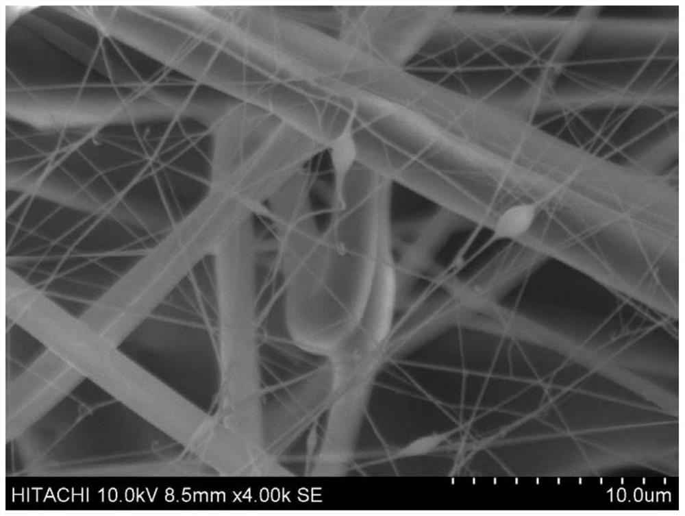 Filtering device with electrostatic spinning nanofiber cloth and mask