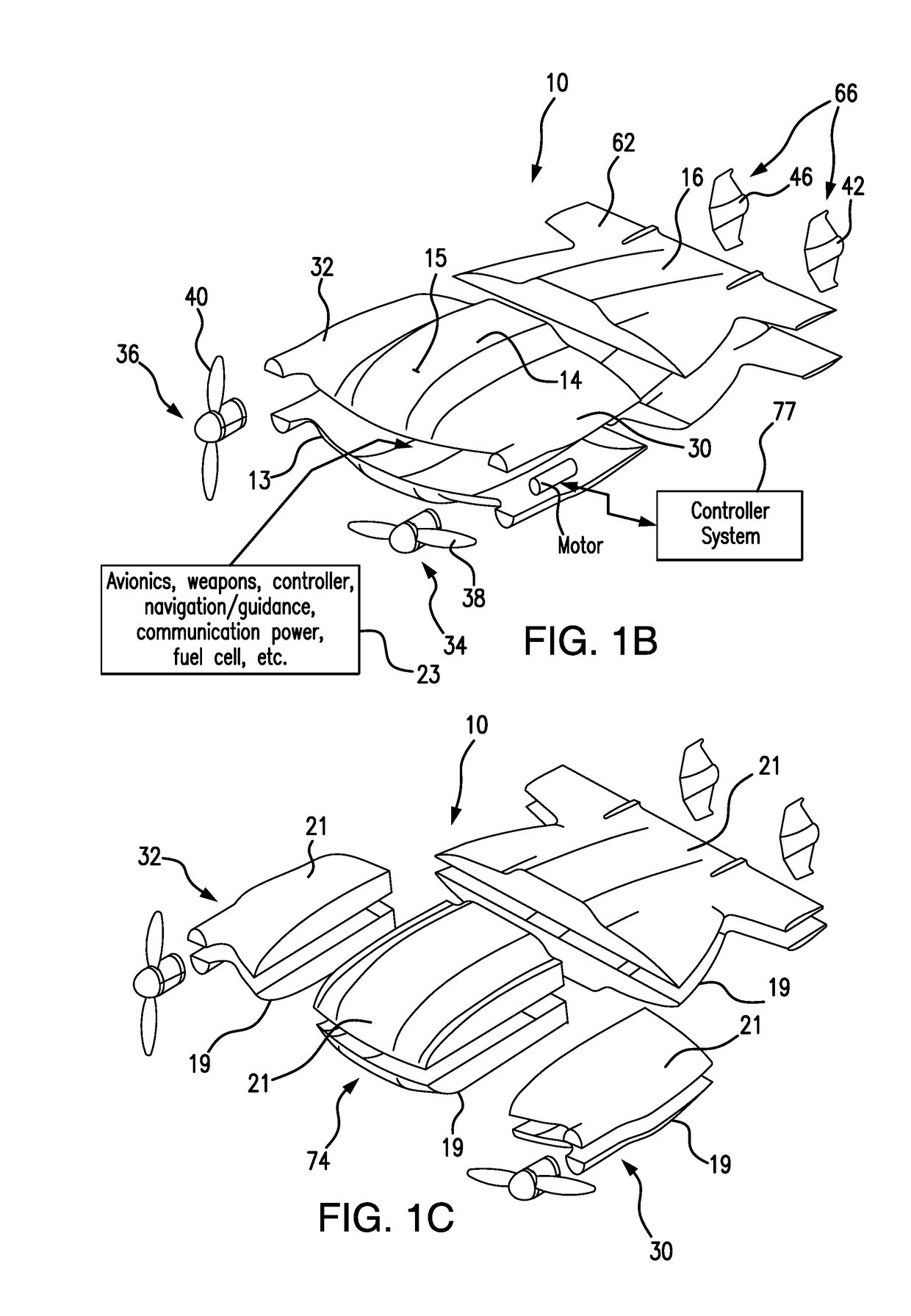 Universal vehicle with improved stability for safe operation in air, water and terrain environments