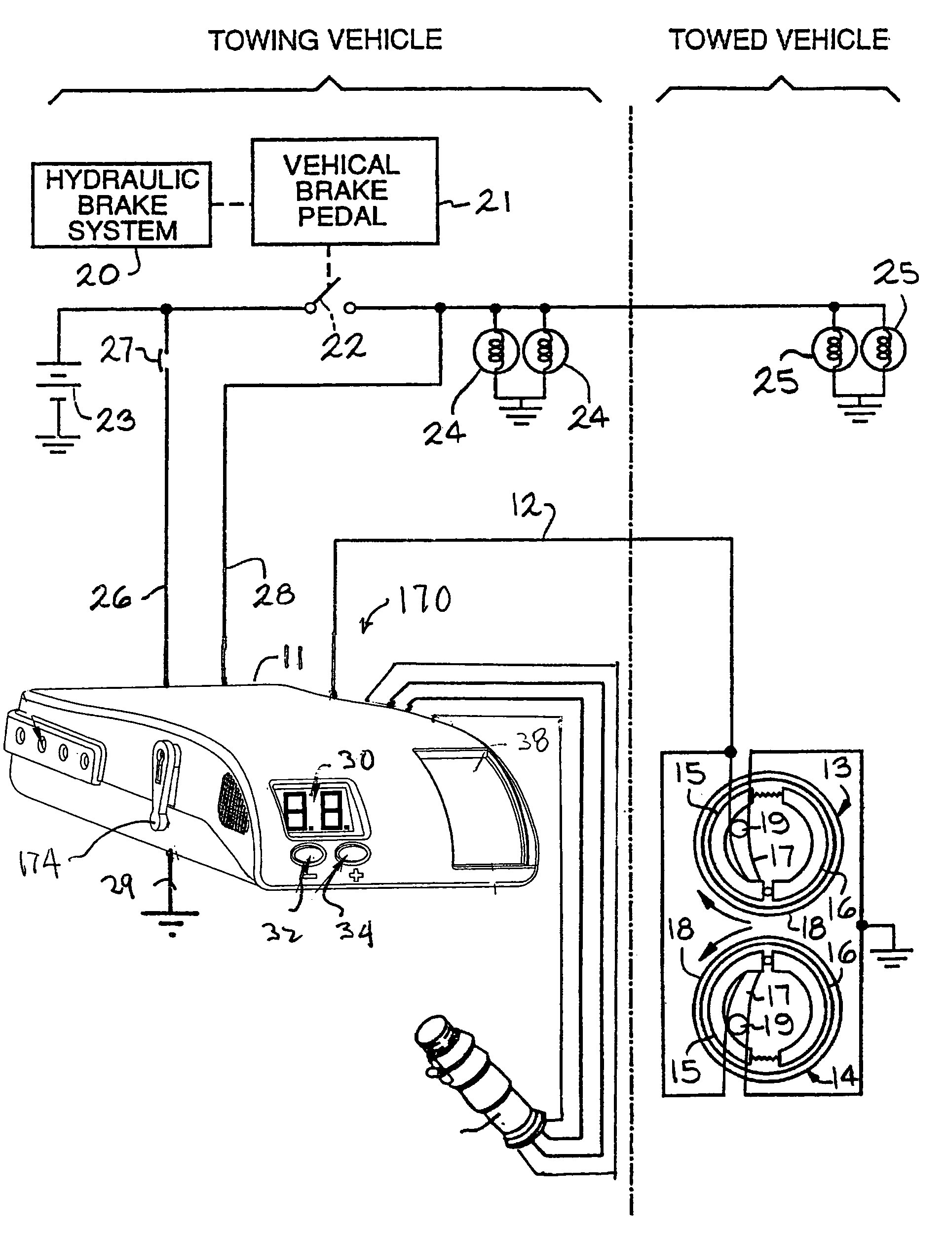 Electric trailer brake controller