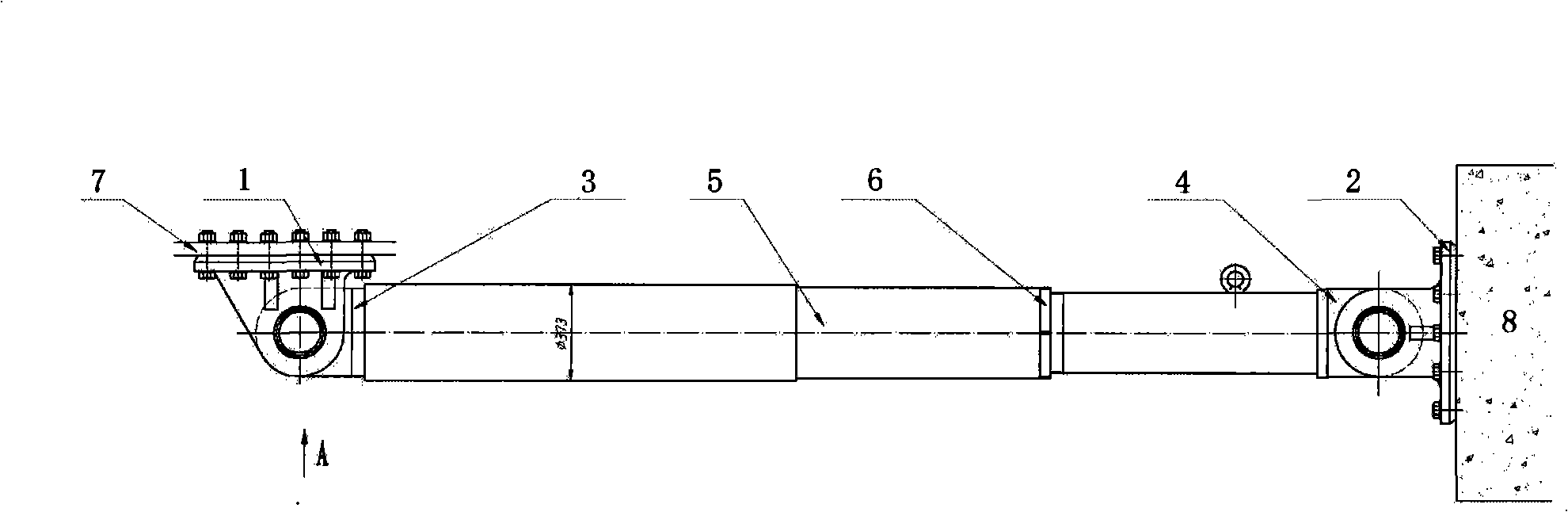 Stepless length regulating method in mounting course of viscous damping device