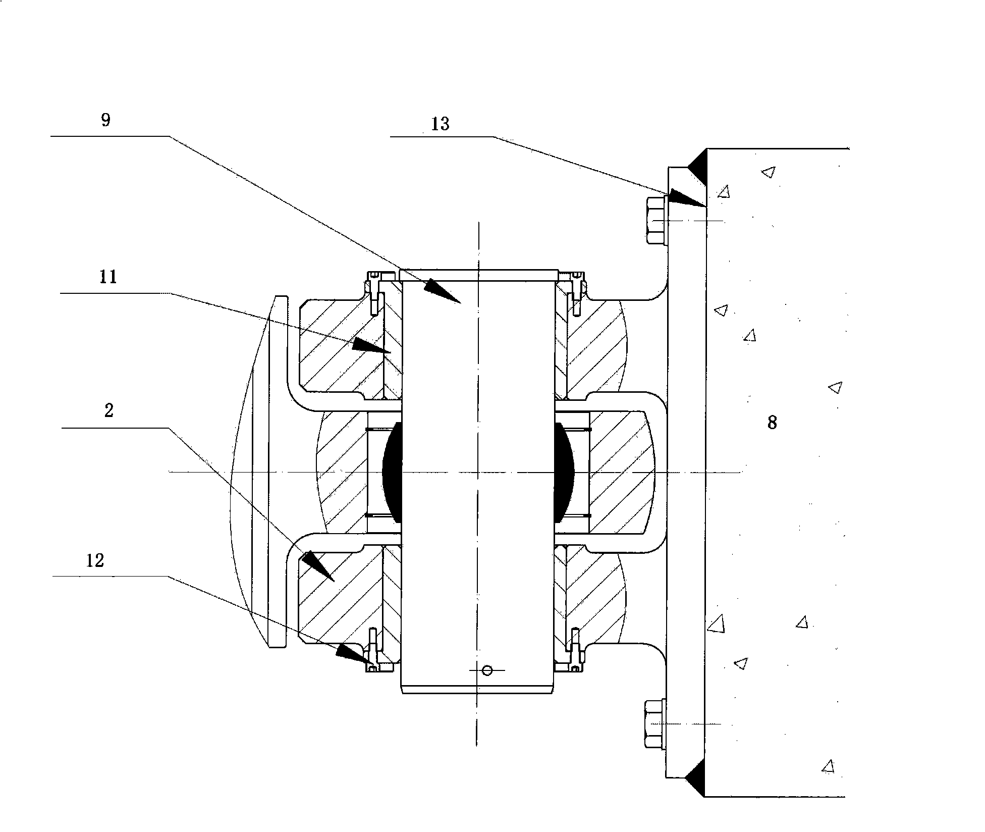 Stepless length regulating method in mounting course of viscous damping device