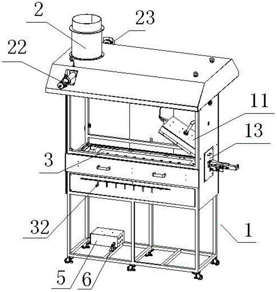 Flooring material heat radiation tester