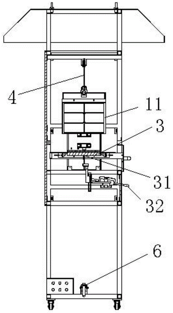 Flooring material heat radiation tester