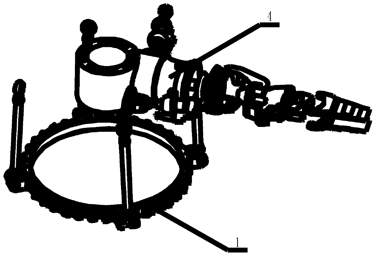 Cascading damping and rotation parallel structure