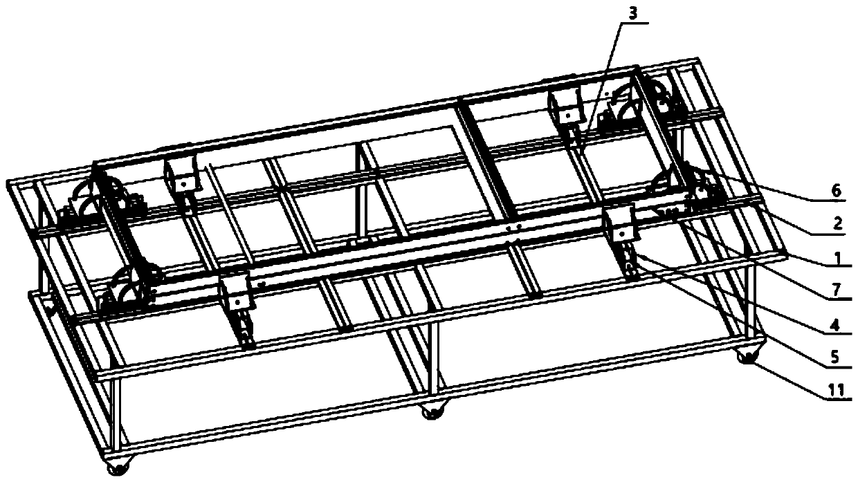 Universal adjusting jig frame system for assembling unit bodies