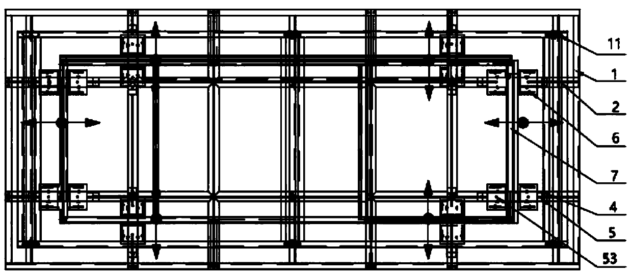 Universal adjusting jig frame system for assembling unit bodies