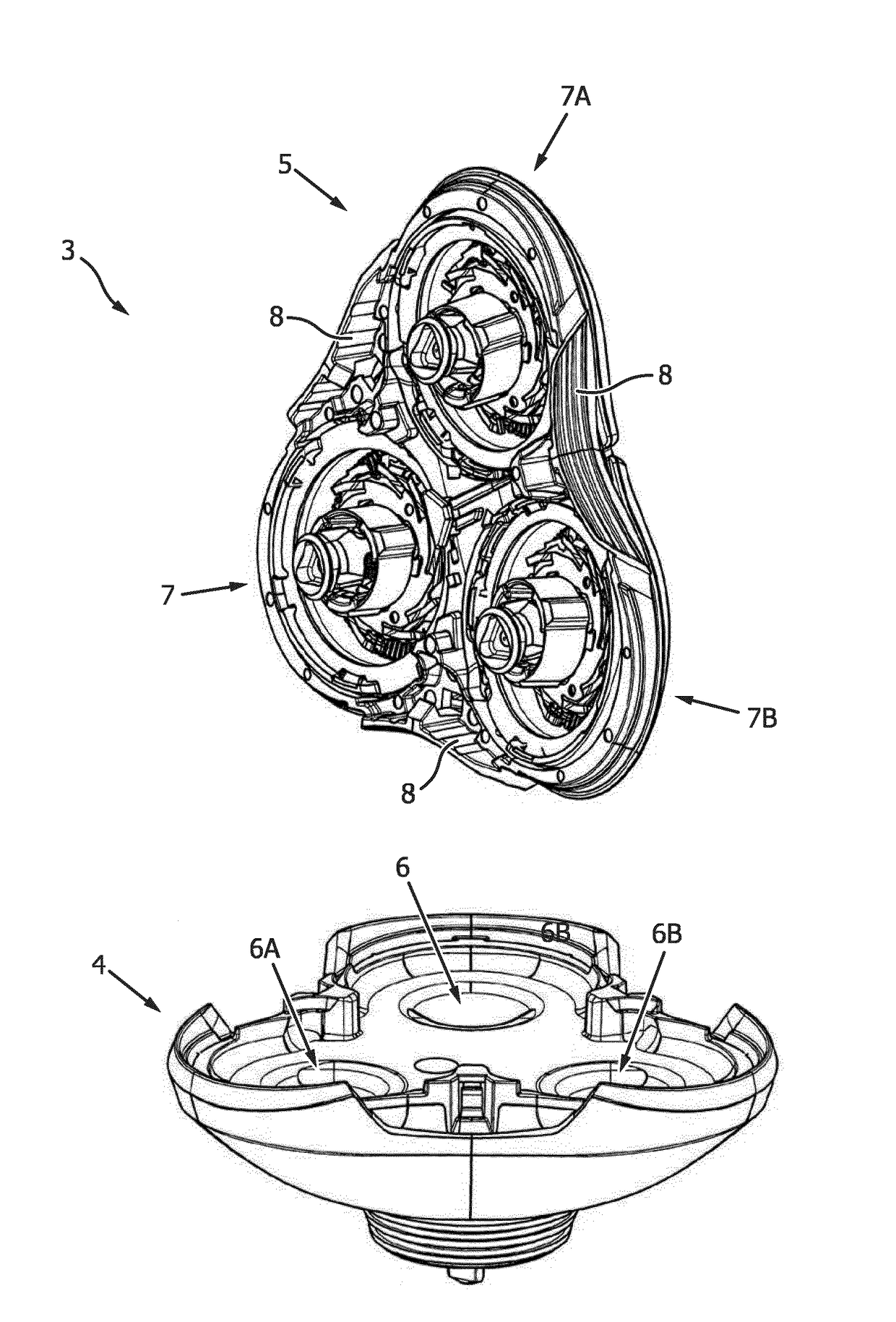 Improved cutting unit and shaving head of a shaving device