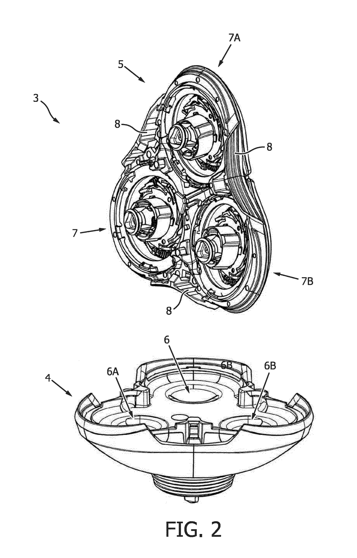 Improved cutting unit and shaving head of a shaving device