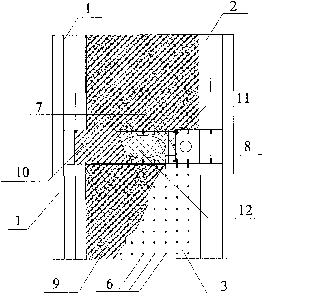 Rigid connection method for steel beam and concrete pier