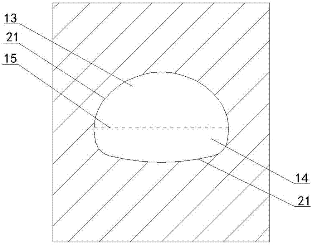 Double-side wedge-shaped cutting, tunneling and detonating method of especially-big fracture surface tunnel