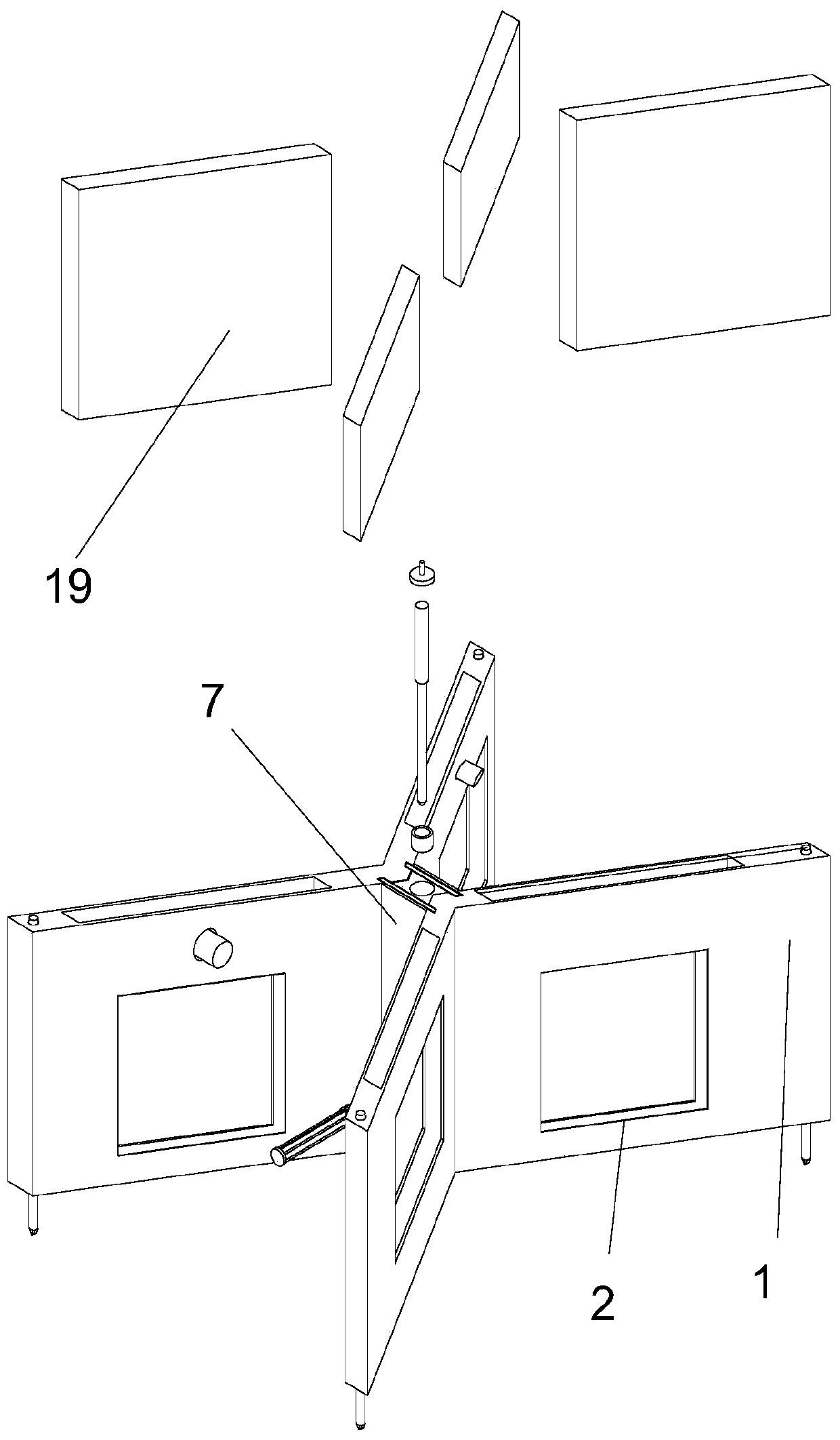 Rice field ditch self-control device