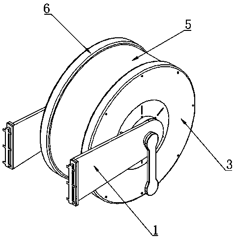 Scenic spot multi-pipe fire hose reel