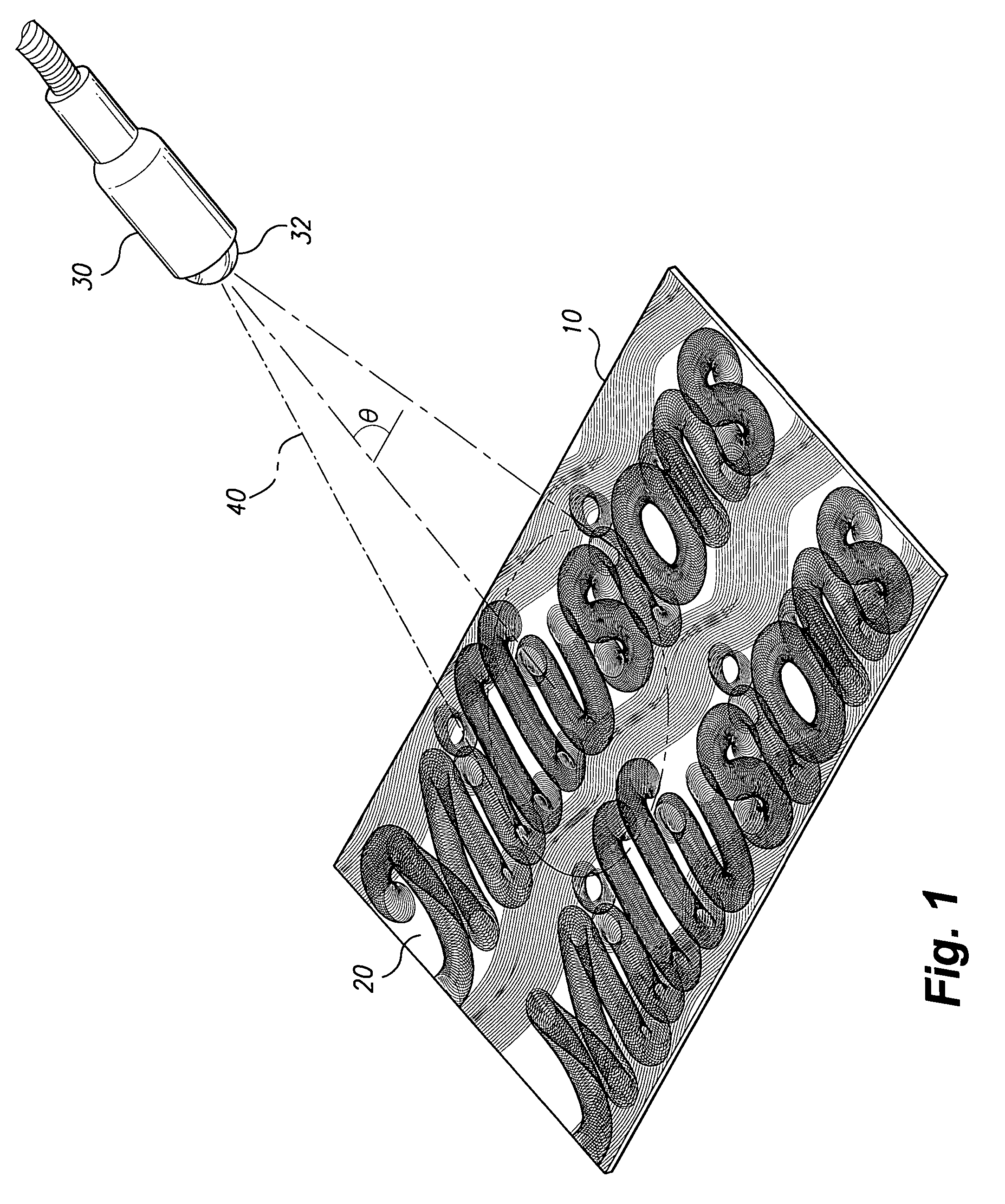 Surface relief grating image machining process and product