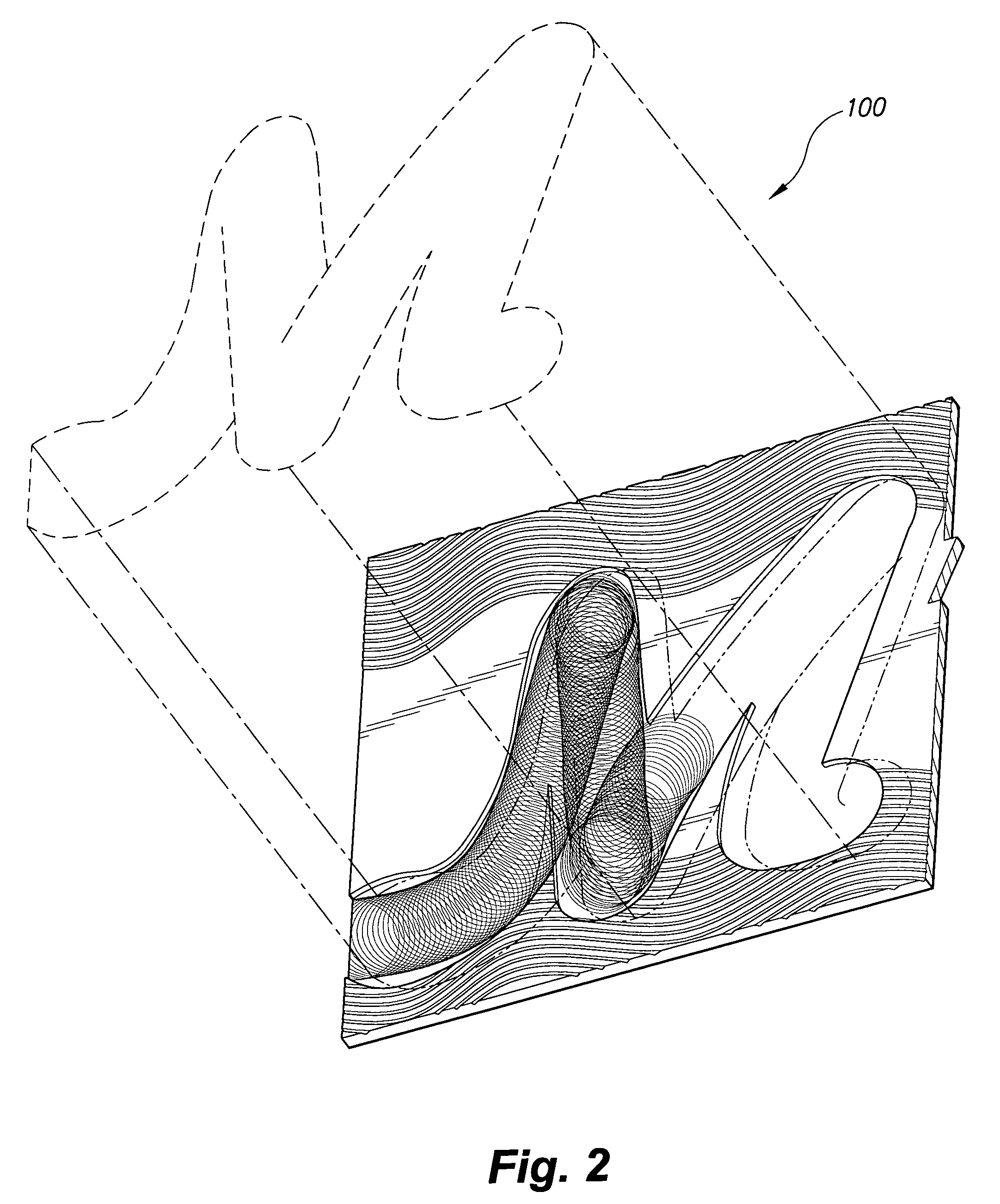 Surface relief grating image machining process and product