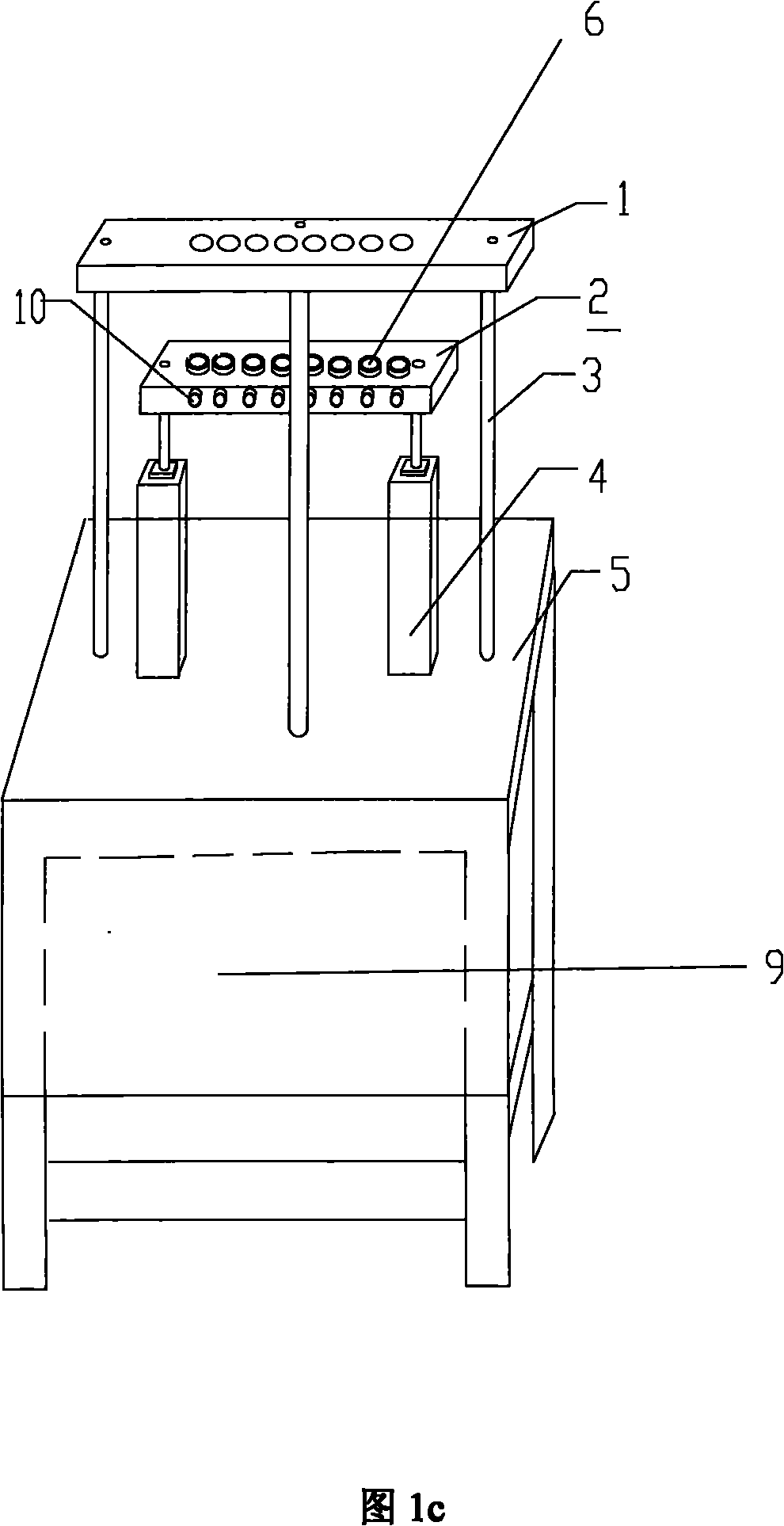 Device for determining water tightness