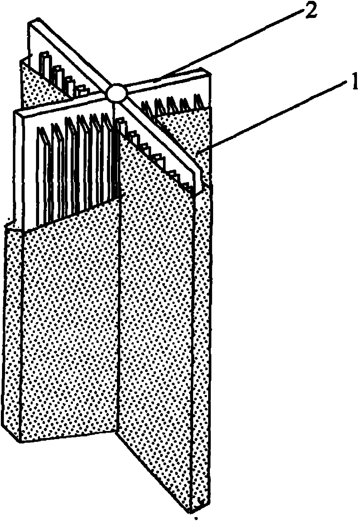 Novel plastic drainage plate