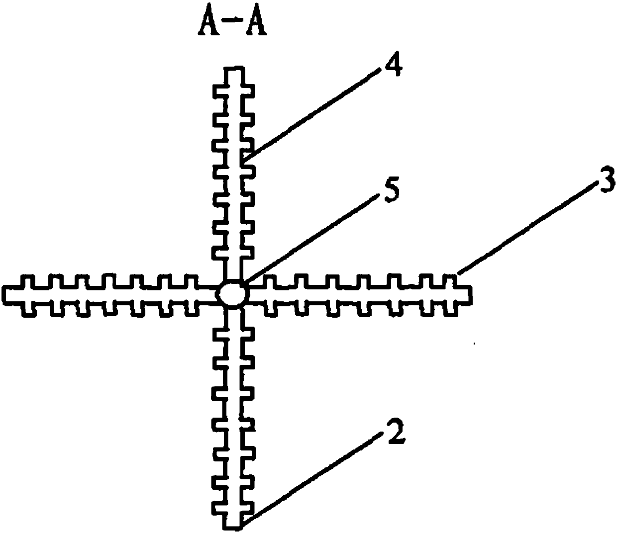 Novel plastic drainage plate