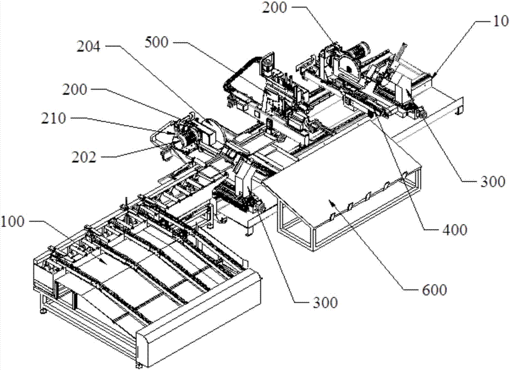 Numerical control sawing and milling machine for door pocket