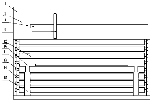 Continuous automatic cutting device of profile steel for building