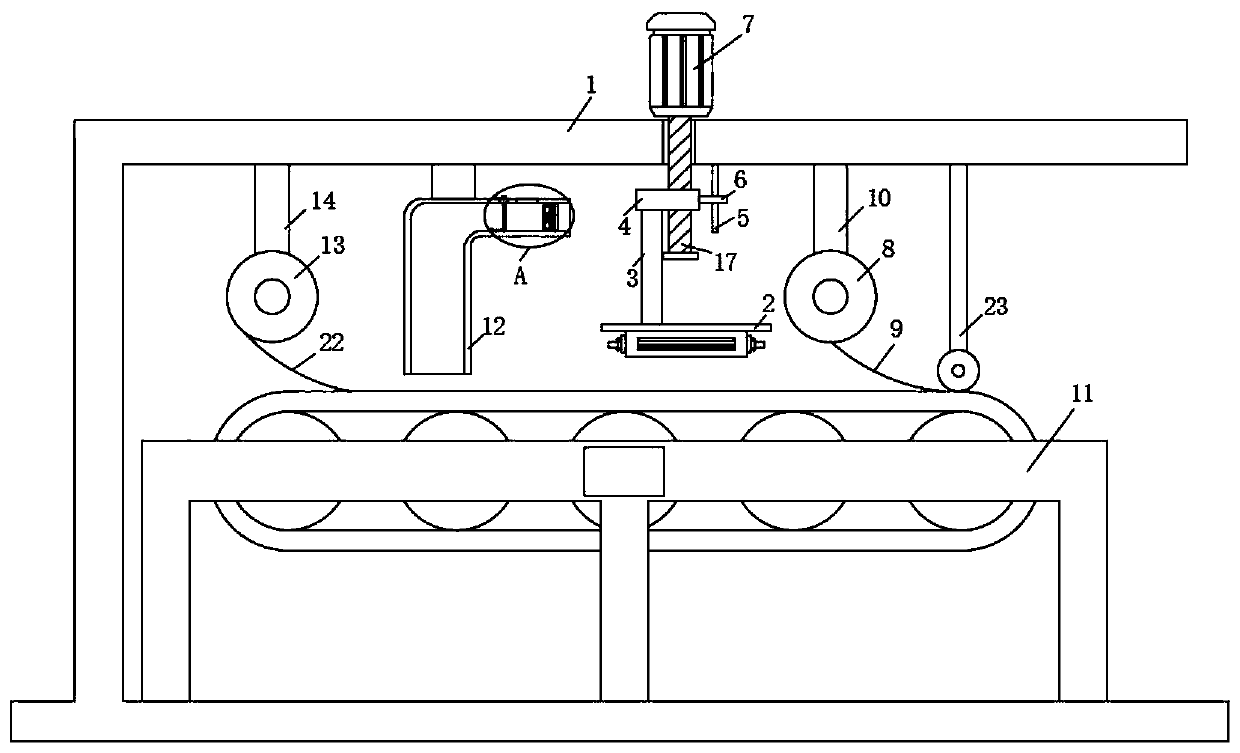 Wall insulation board laminating device