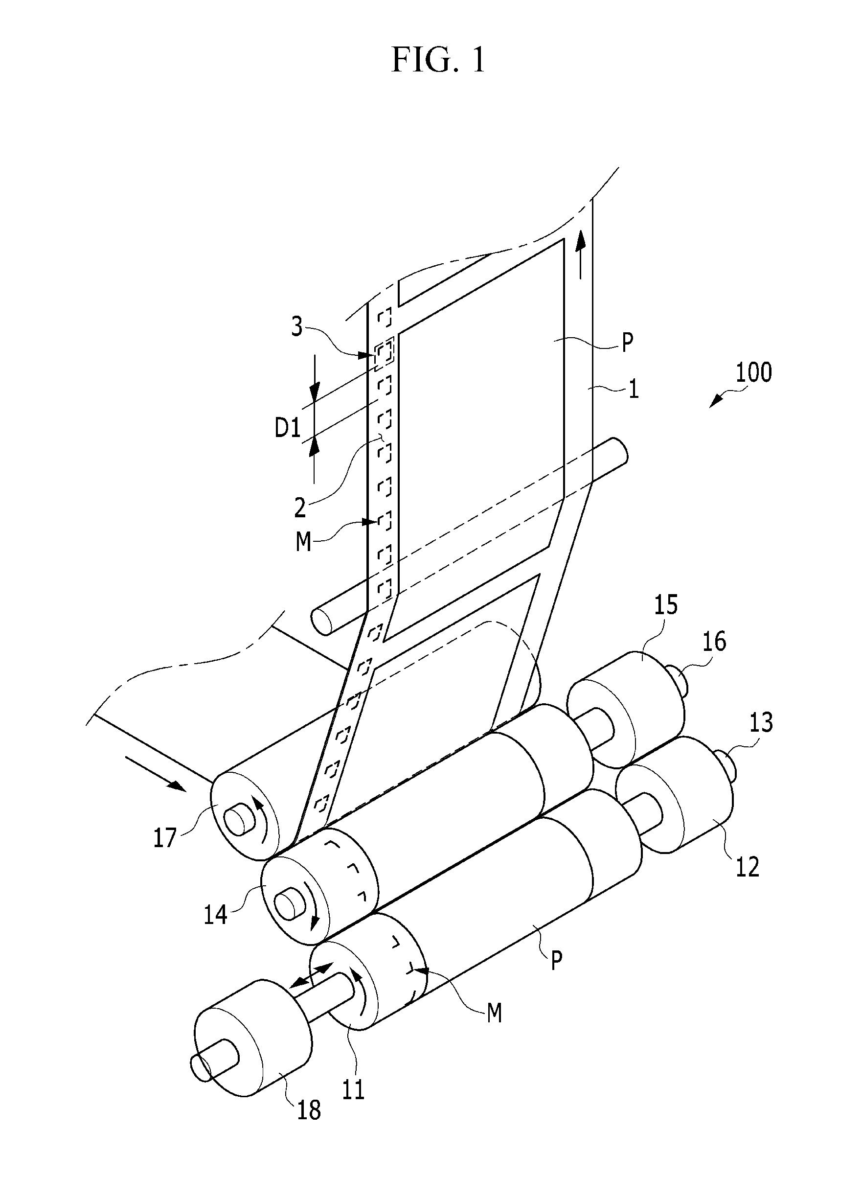 Precision overprinting method of printed electronics rotary printing where location can be adjusted in real time