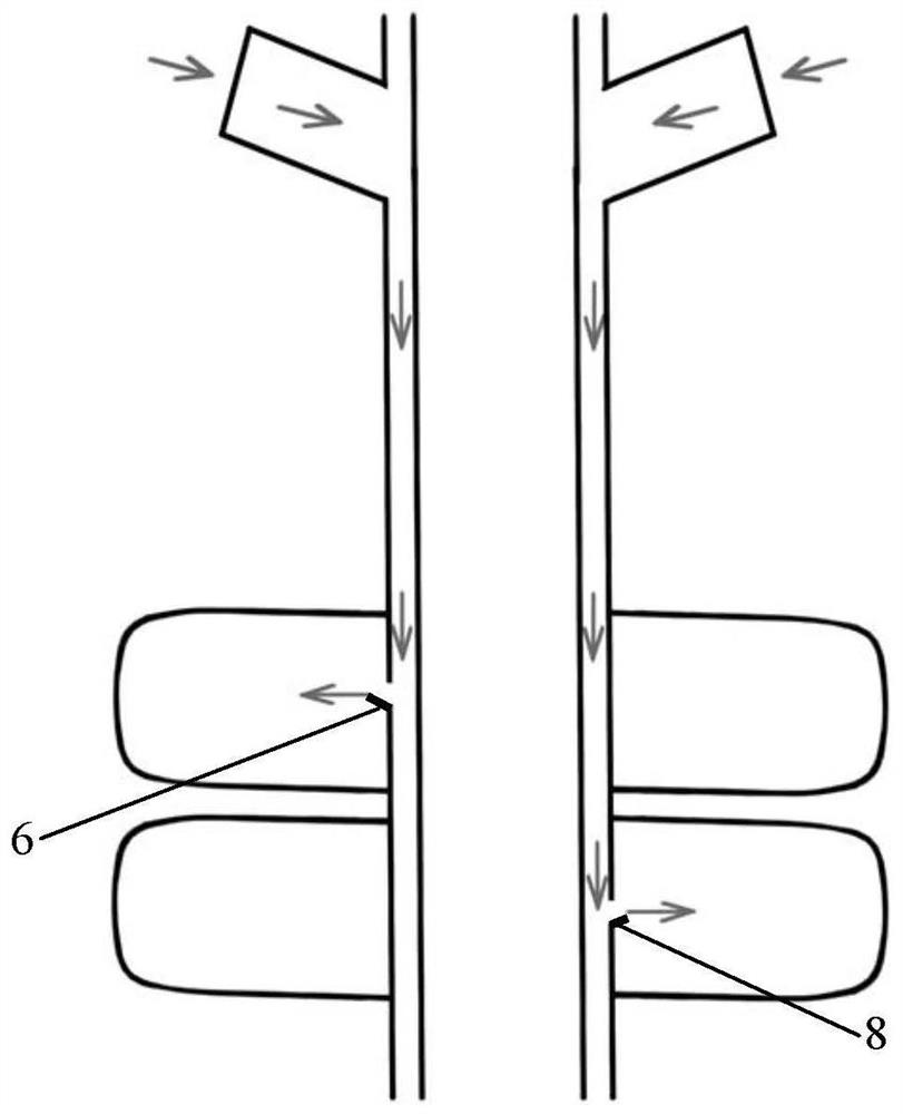 Double-balloon anastomat for digestive tract reconstruction