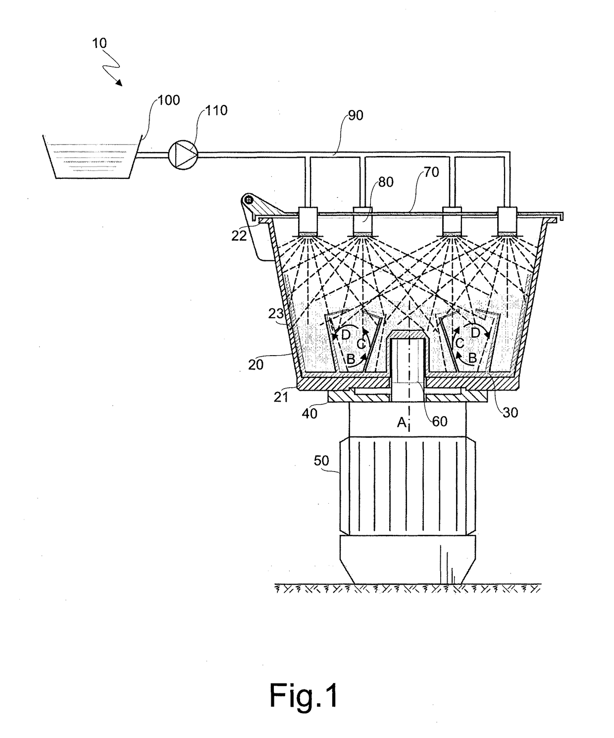 Dough kneader machine and related method of making an alimentary dough