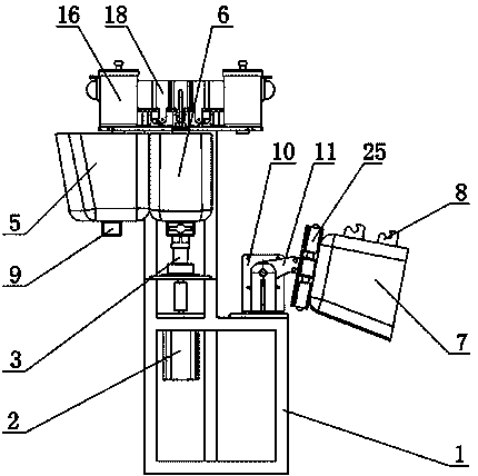 Automatic charging mechanism of intelligent cooker