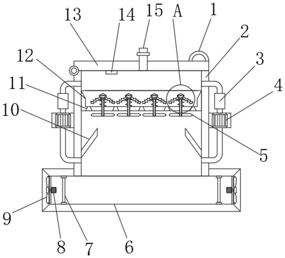 Cereal drying device for agricultural production