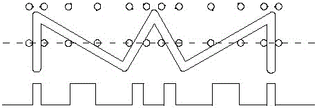 Contact-type step gauge probe detection pattern sample block