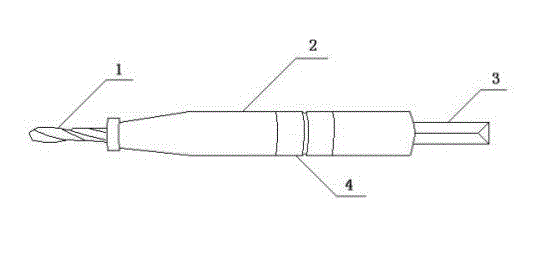Medical electric drill bit special for cerebral hemorrhage soft channel drainage