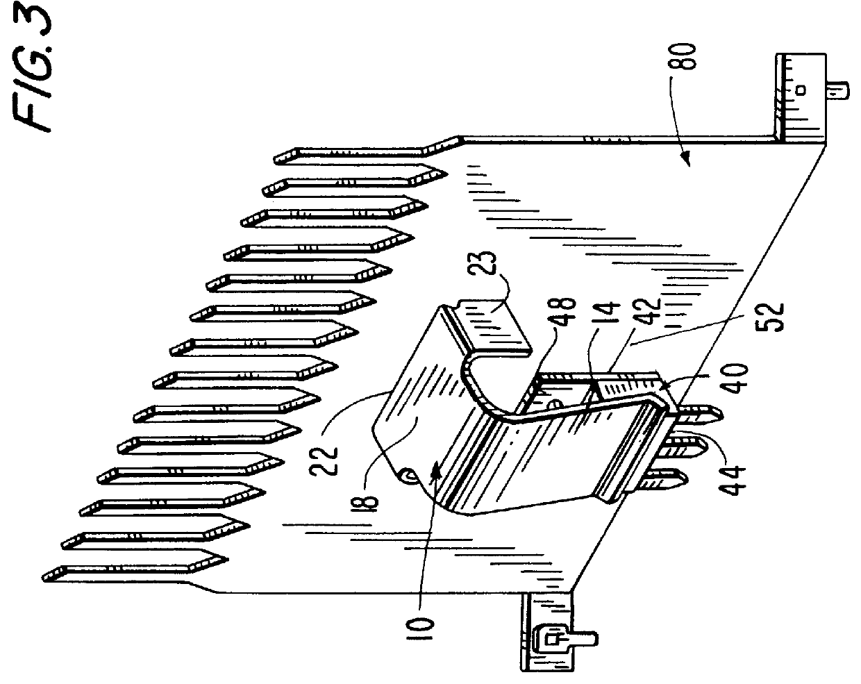 Spring clip for attaching an electronic component to a heat sink and an assembly utilizing the same