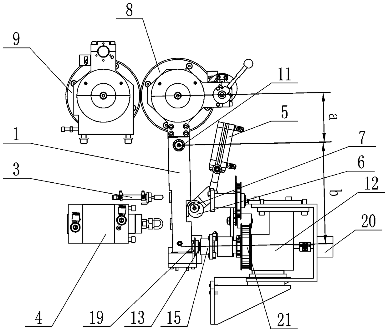 High-precision roller gap adjusting device of sheet shredding and folding forming equipment