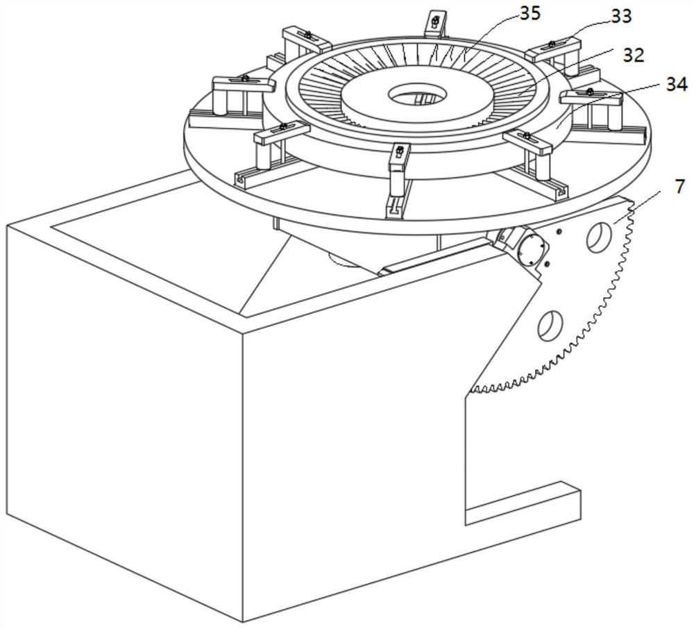 Tool device and method for machining large turbine blade combined partition plate