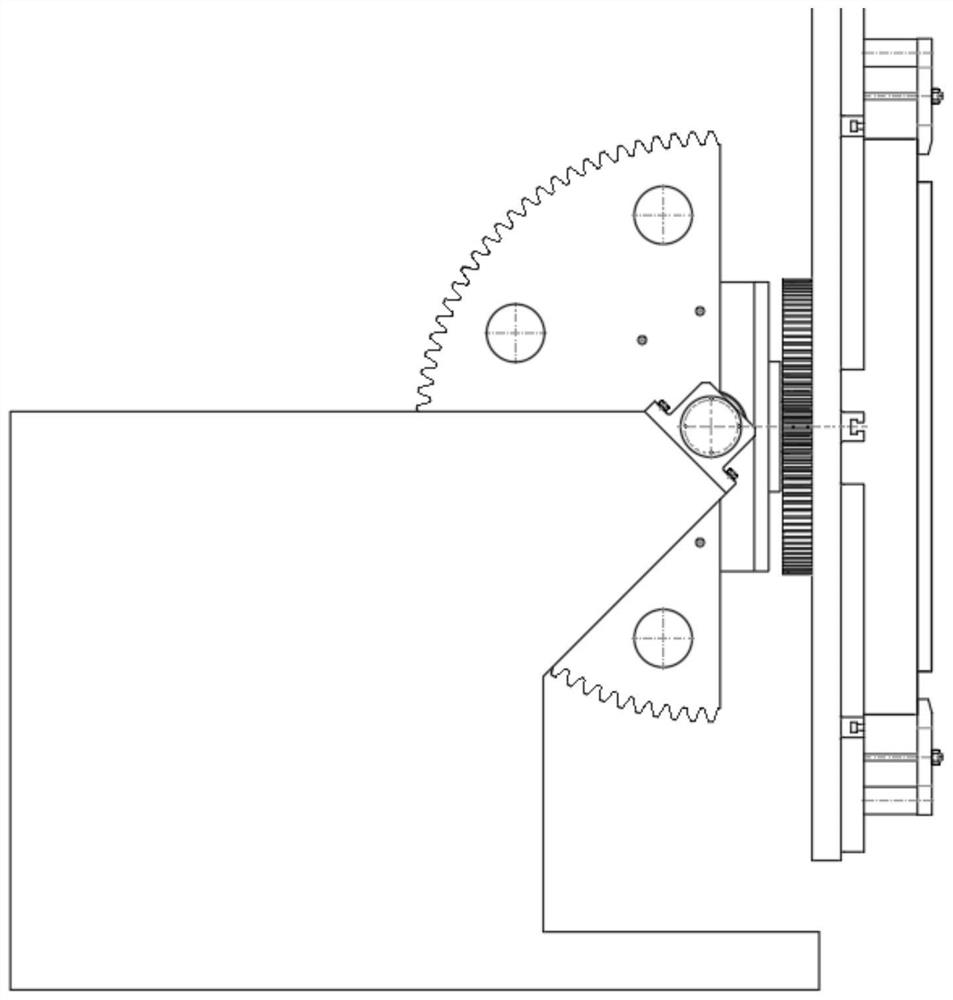 Tool device and method for machining large turbine blade combined partition plate