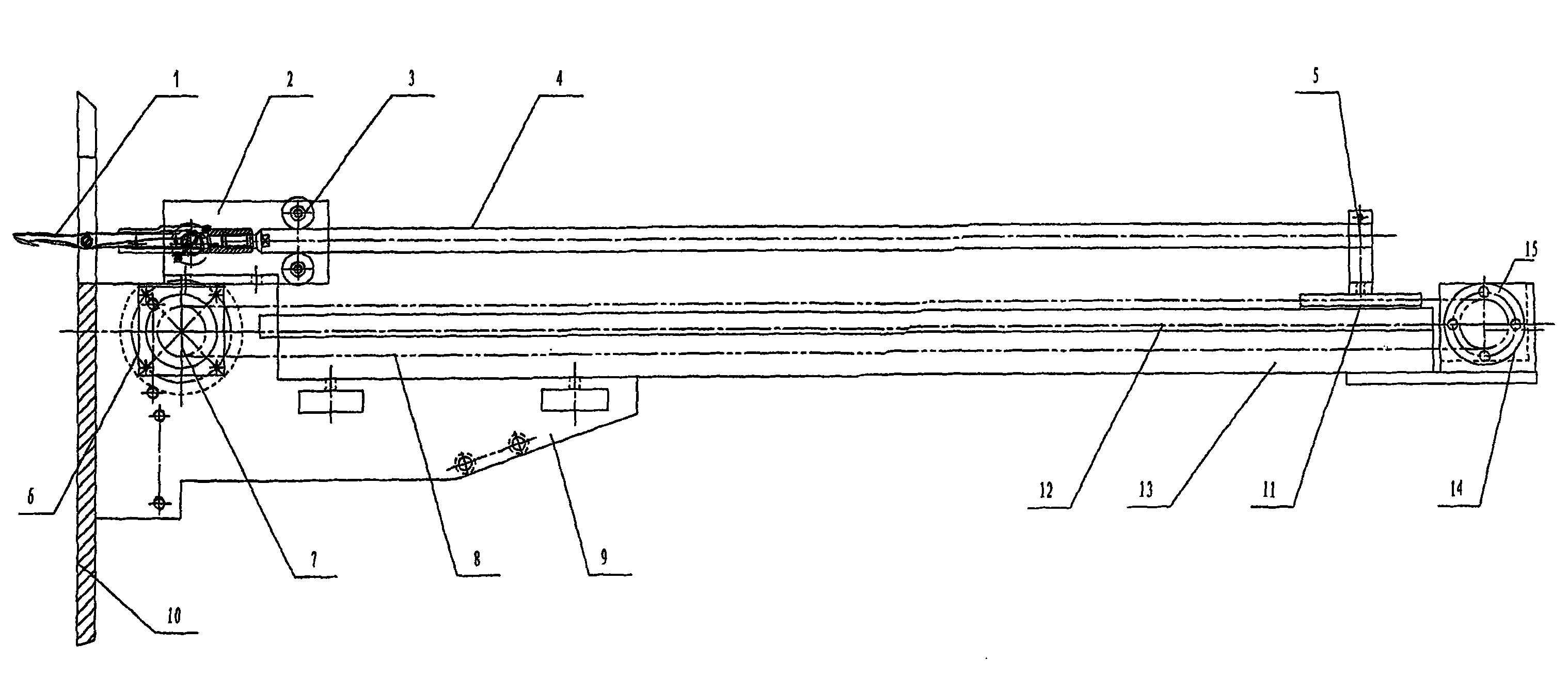 Weft inserting mechanism of sample loom