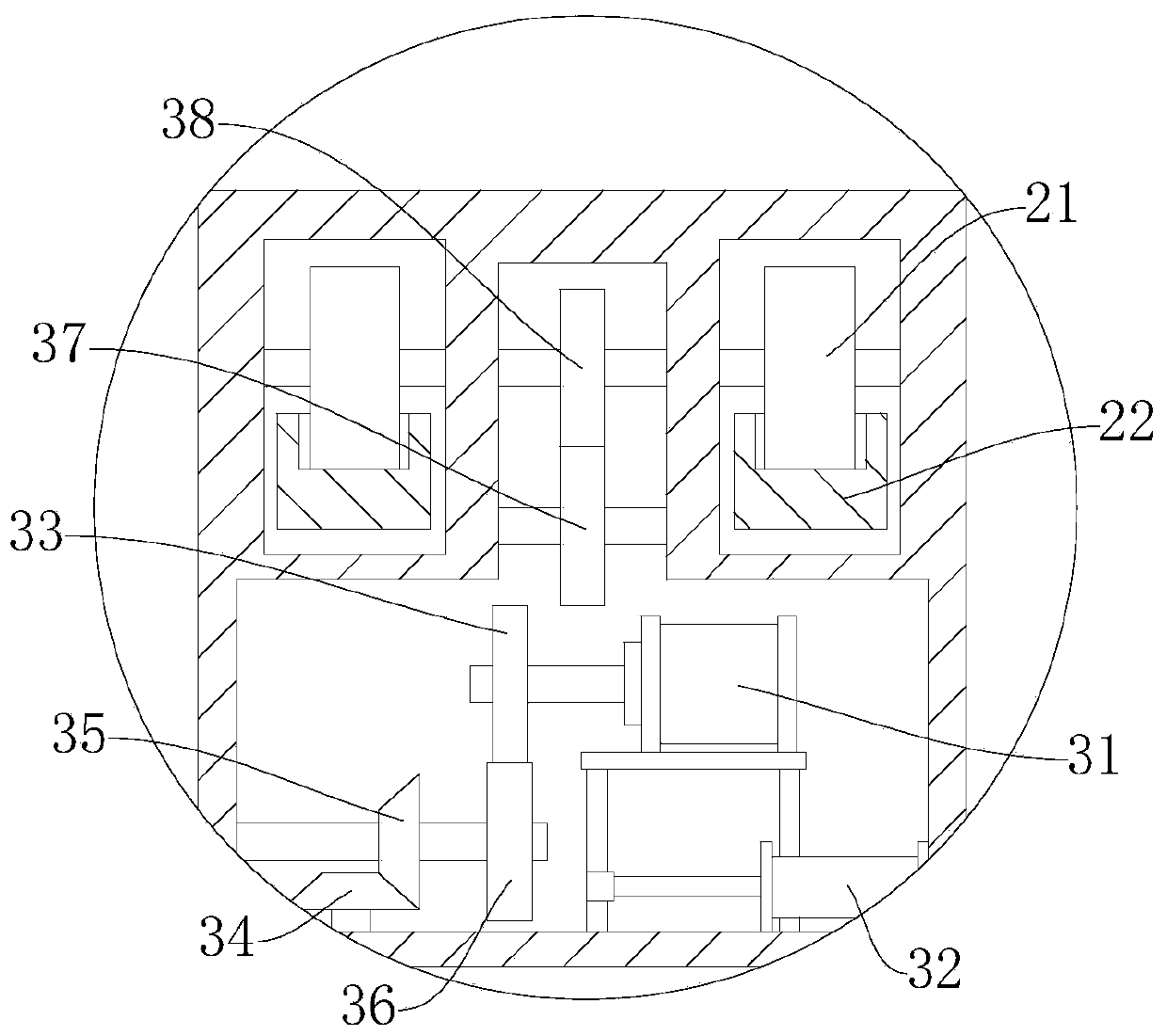 Temperature control device of industrial hemp planting greenhouse