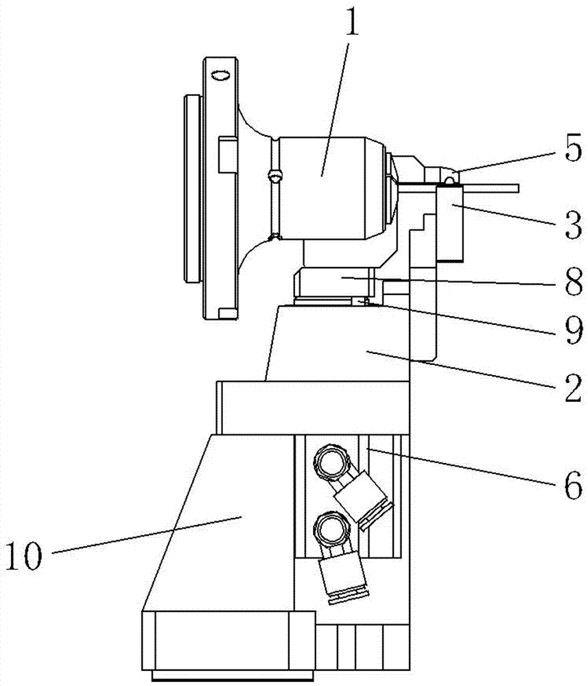 Clamping assisting mechanism for tool grinder