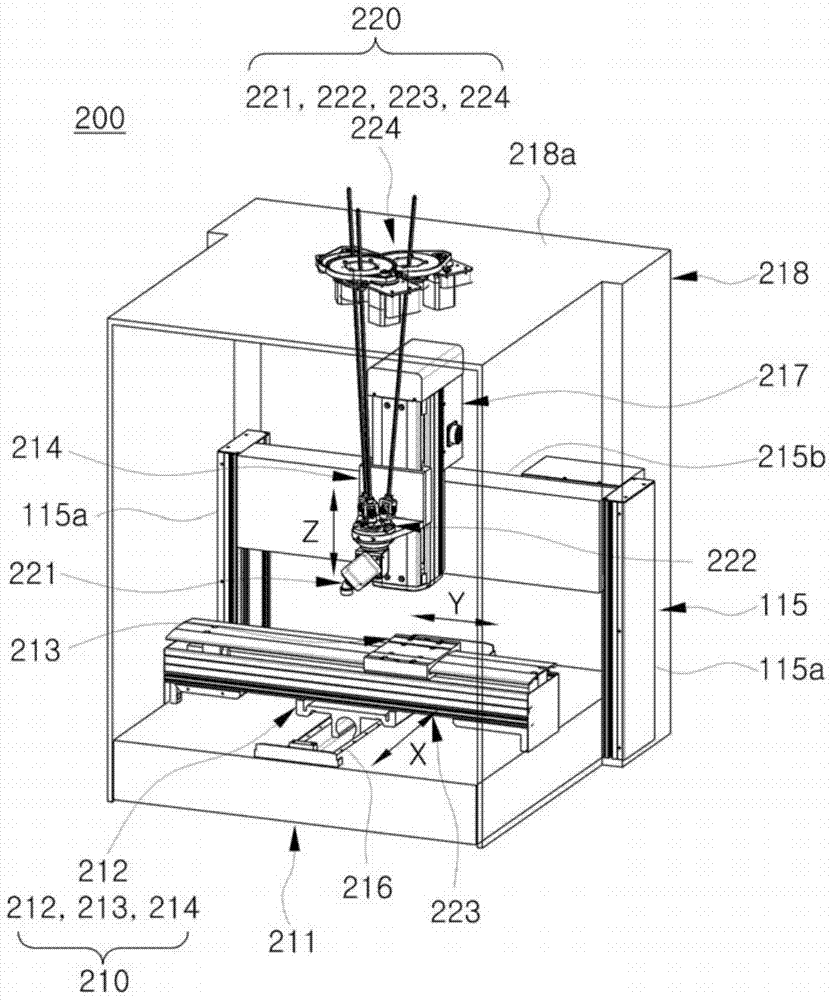 Desktop type cartesian coordinate robot assembled with 3-degree-of-freedom (DOF) wrist device