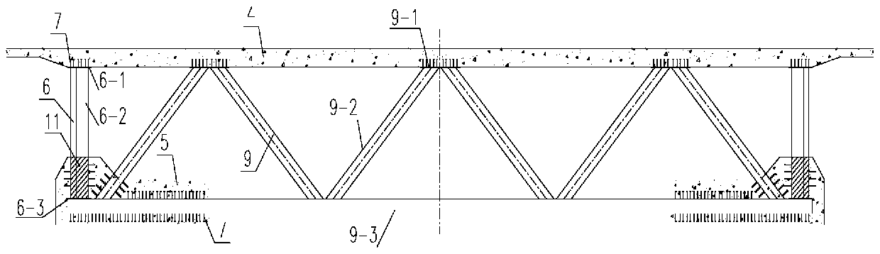 Novel corrugated web steel-concrete continuous beam bridge