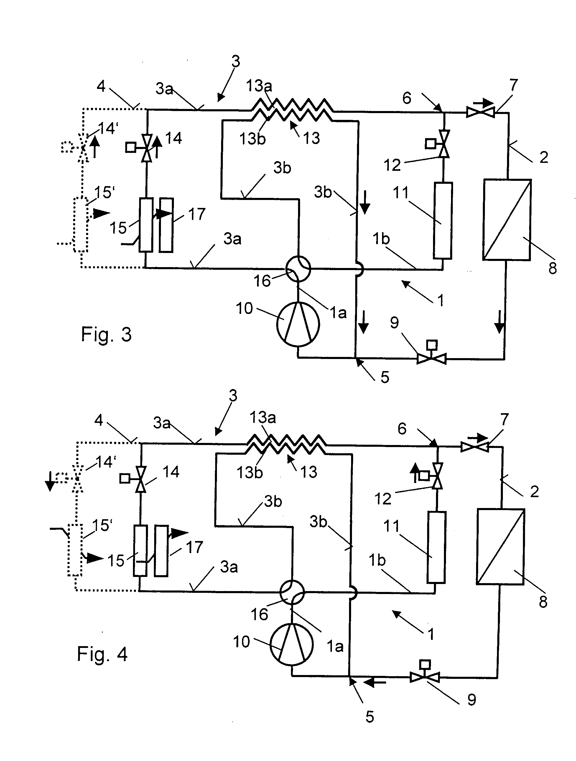 Vehicle with an air-conditioning system and a heat source