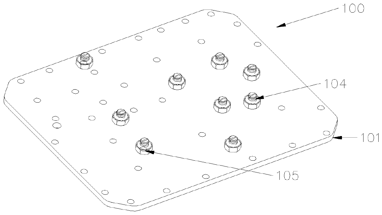 Design method of radio frequency cavity device and its cover plate and cover plate