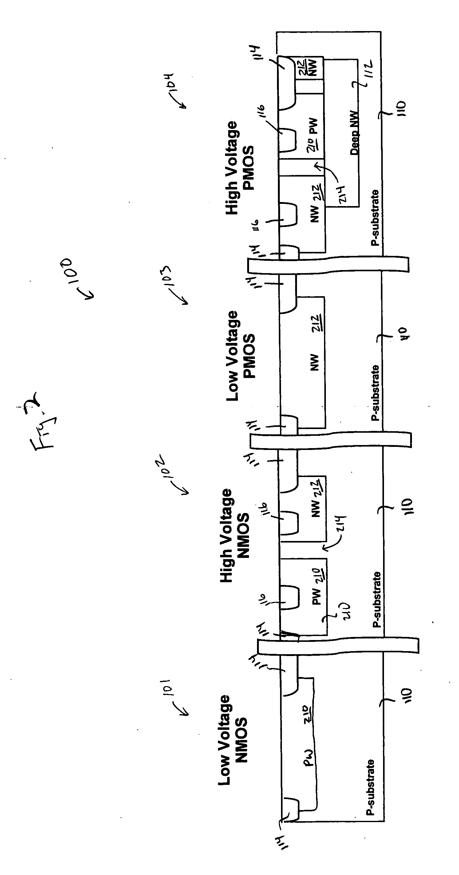 High voltage CMOS devices