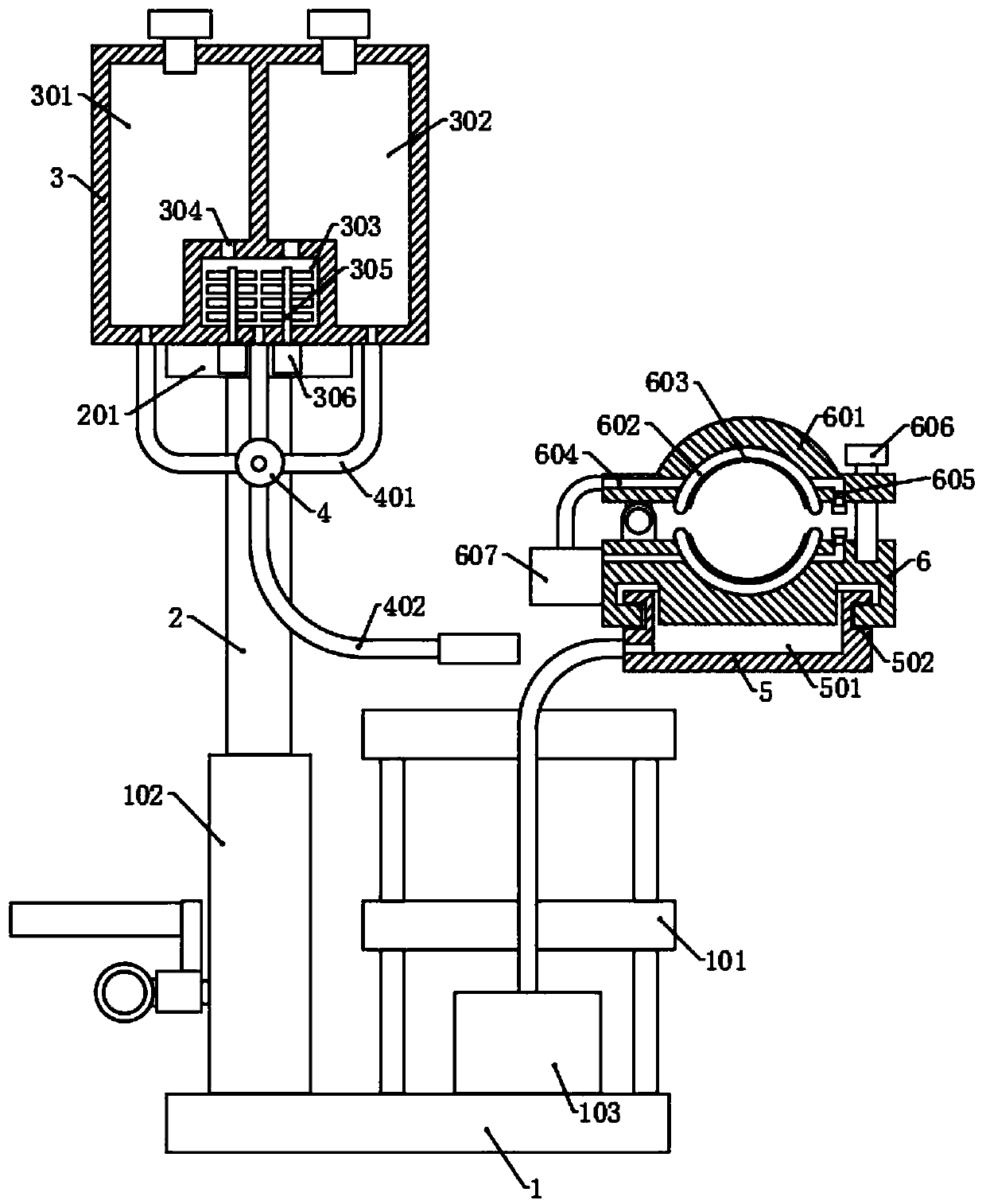 Wound cleaning and sterilizing device for clinical care