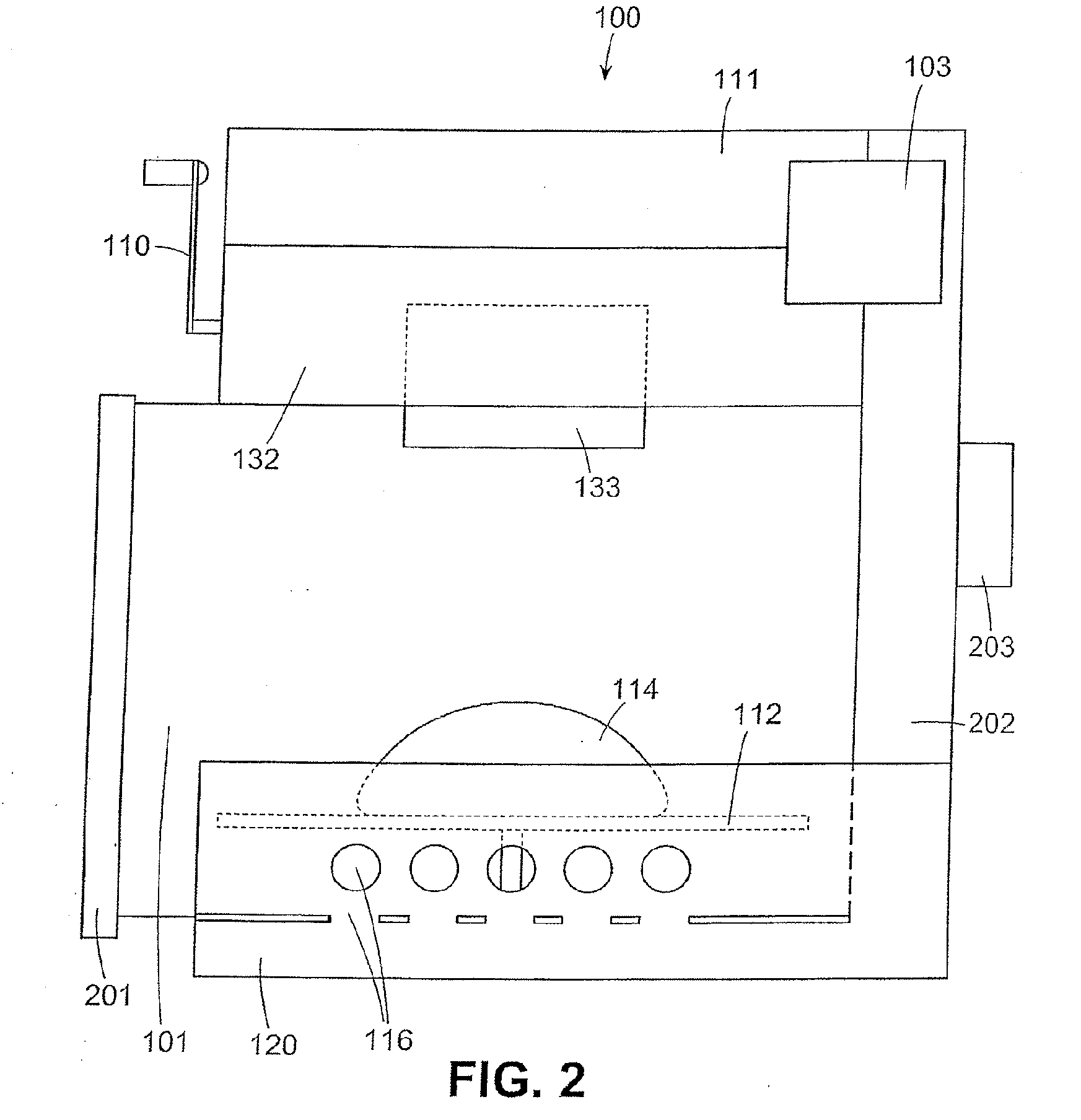 High-speed cooking oven with optimized cooking efficiency