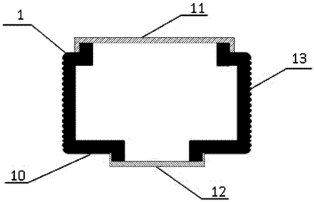 Sensitivity enhancement type optical fiber acoustic sensor probe and sensitivity enhancement structure thereof